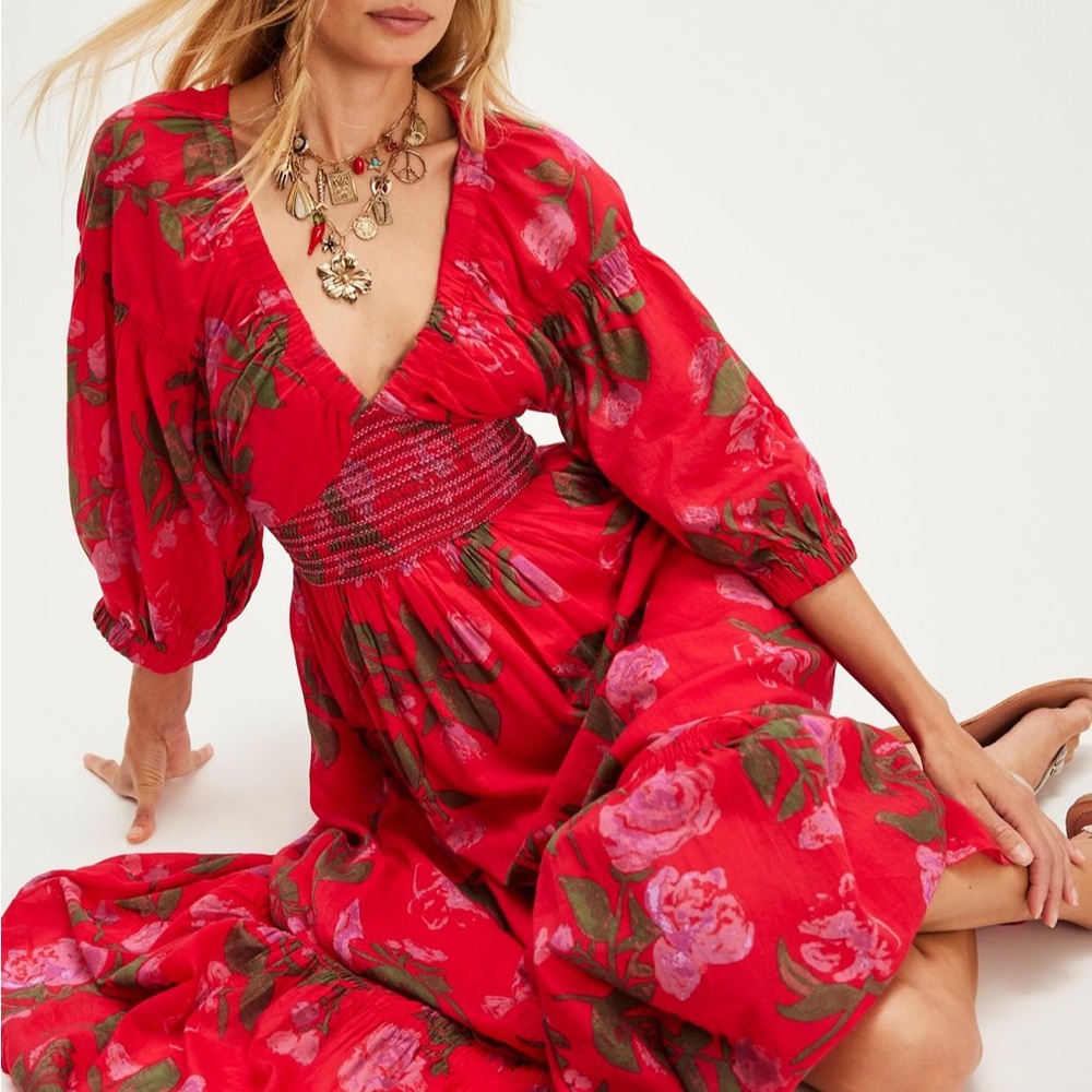 Free people golden hour maxi dress.